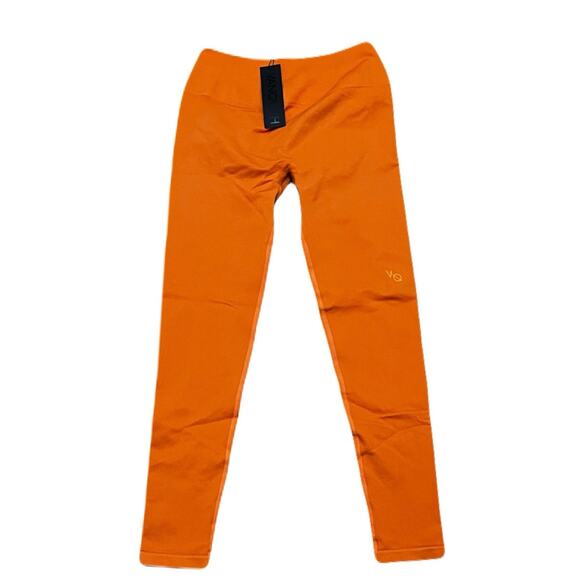 Vanquish Elevate Seamless Orange Leggings Size Large - Picture 1 of 4